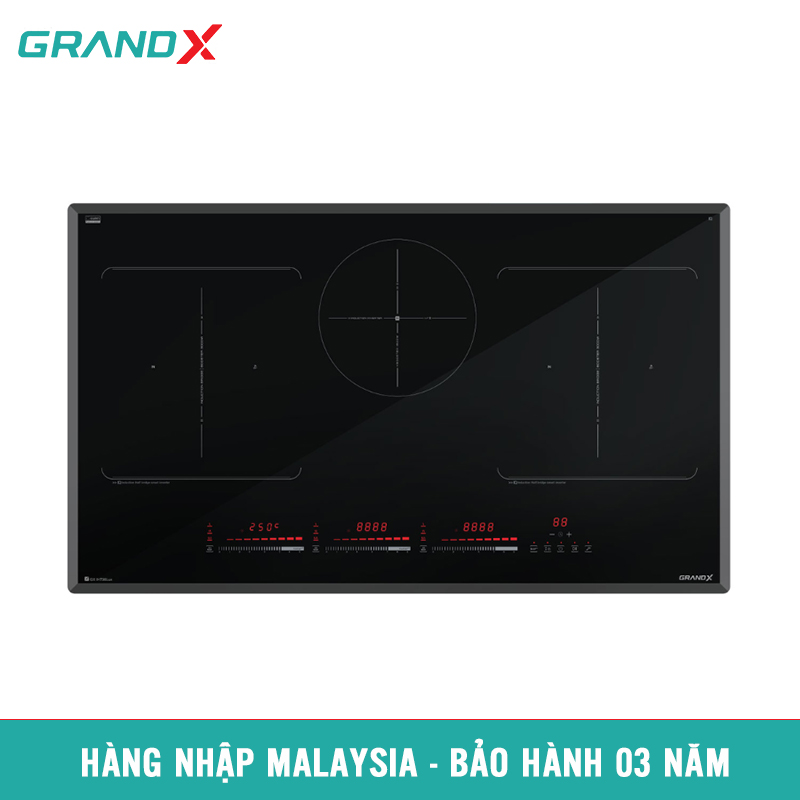 Bếp từ GrandX 3 vùng nấu GX IH736Lux-1