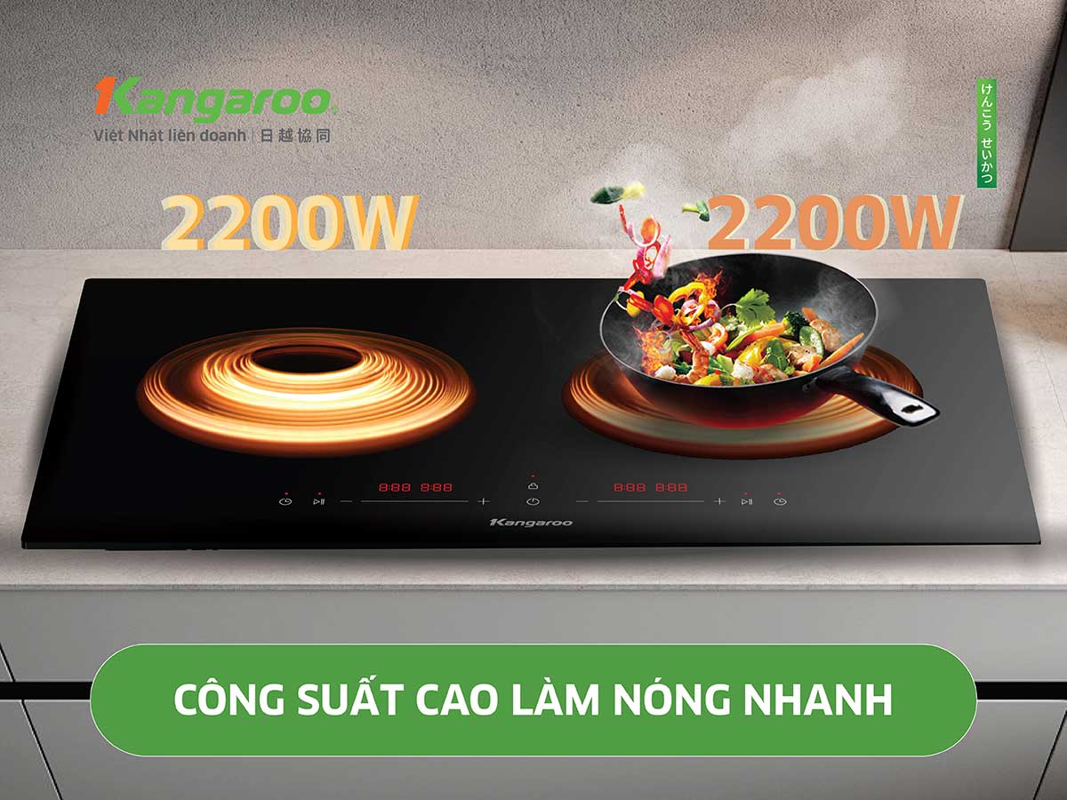 Kangaroo KGIC38D1C giúp nấu ăn nhanh Kangaroo KGIC38D1C