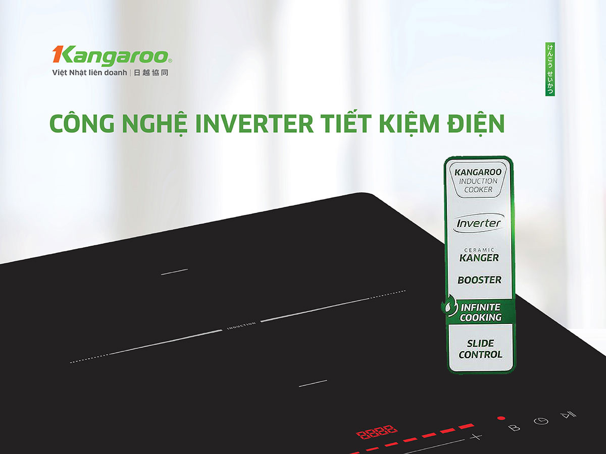 Công nghệ Inverter tiết kiệm điện tối ưu Bếp từ Kangaroo KGIC44D1C